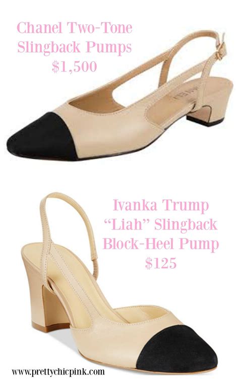 ivanka trump liah dupe for chanel|Ivanka Trump Liah Slingback Block.